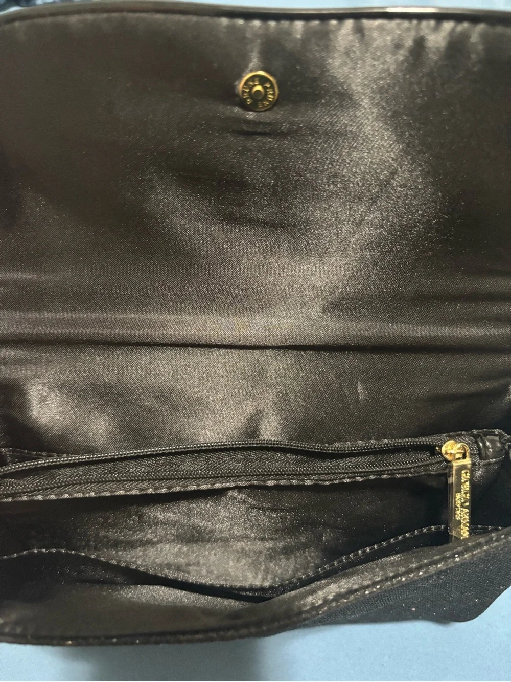 Giorgio Armani Black Glitter Clutch